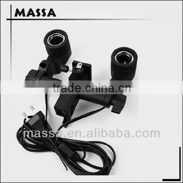 Photography studio Light Double Lamp Bulb Holder