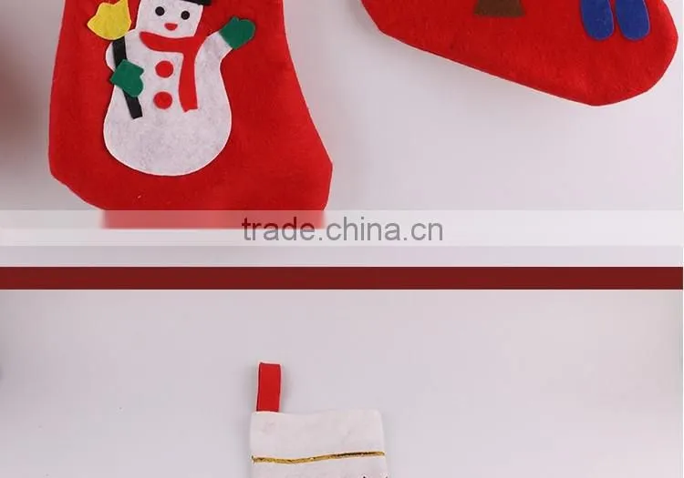 Promotion New Coming OEM Wholesales Christmas Stocking Felt Xmas Gift