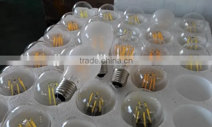 Hot sale led filament bulb 4w led bulb - 8w filament e27 a60 warm white led filament dimmable