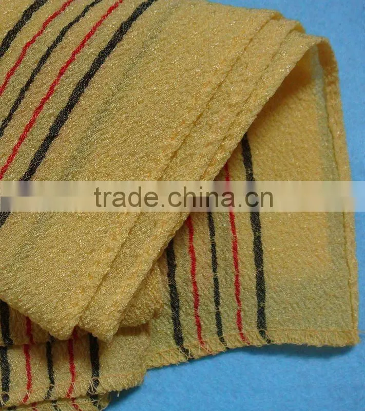 Natural viscose exfoliating peeling italy korea shower towel