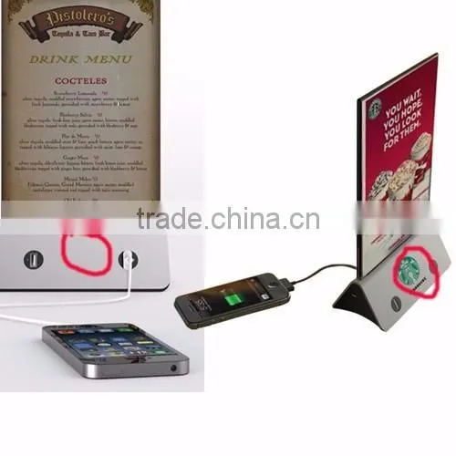 Restaurant power bank 10000mAh 4 USB output for hot Cafe , Bar shape