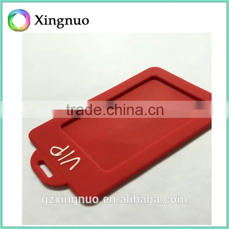3d Customzied embossed soft silicone luggage tag