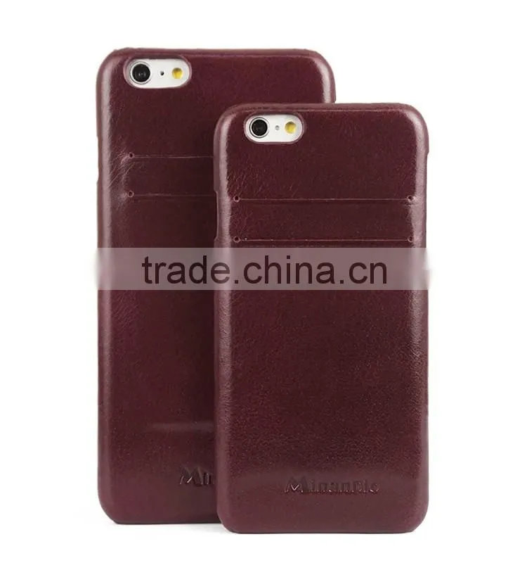 Hot Selling Slim Genuine Leather Mobile Phone Case for Iphone 6s