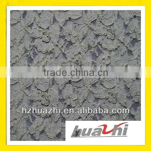 monochrome embroidered lace fabric
