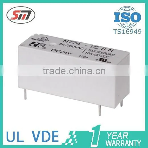 General relay mini electrical relay 12V 24V 10A 250VAC NT74(HF118F)