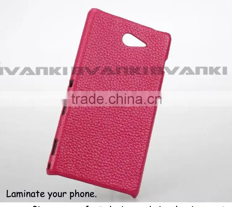 Free Samples 2016 Chocolate Design Phone Cases For Sony Xperia M2 Made In China Leather Handphone Case Cell Phone Case Lead