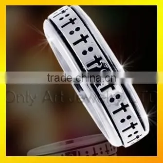 Fashion jewelry stainless steel custom rings wedding couple rings