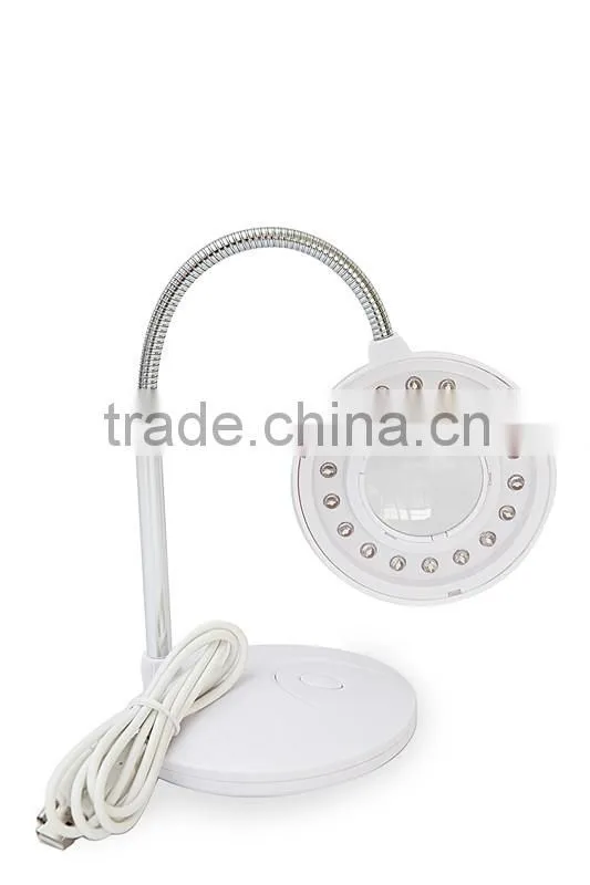 3x card magnifier led lamp/desk light with magnifier/table lamp with magnifier
