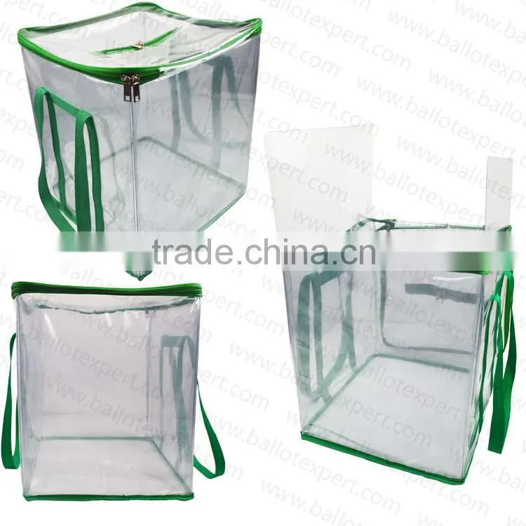 Collapsible PVC Ballot Box/PVC ballot box/suggestion box