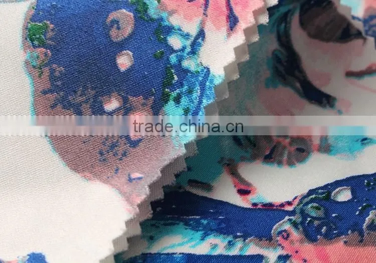 95%C 5%SP textile factory wholesale spandex cotton printed digital fabric