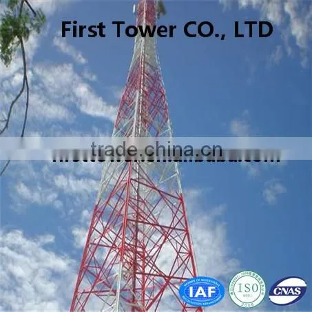 4 legs galvanized lattice steel tower