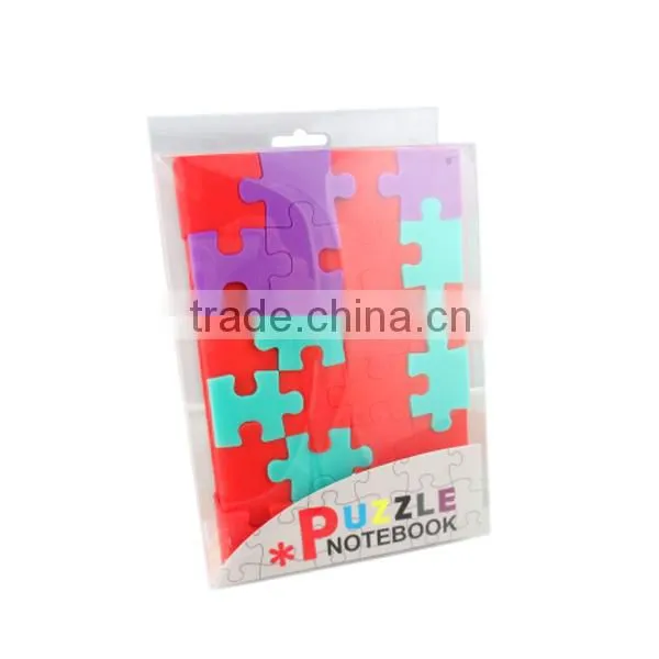 Silicone Puzzle Notepad,Gummy Notebook Cover,Blocks Silicone Notepad