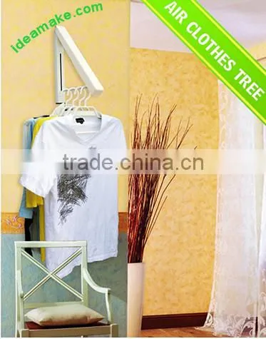 Collapsible Wall Hanger Laundry Room Organizer Wall Mounted Collapsible Hanger Expandable cloth hanger