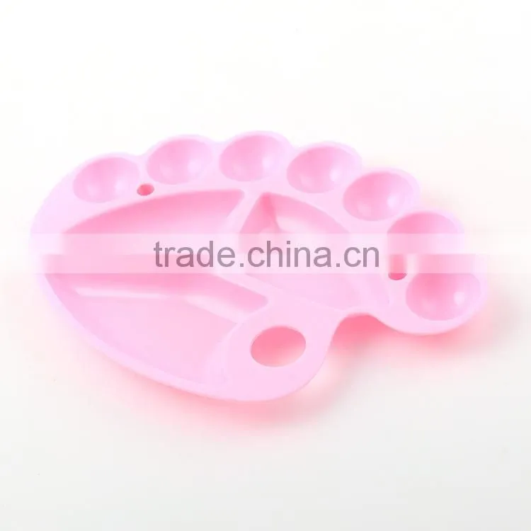 Wholesale Feet Shape Plastic Paint Arist Palette For Watercolor Painting In Stock