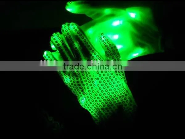 Paillette LED Gloves Colorful Flashing Light-emitting Halloween Gloves