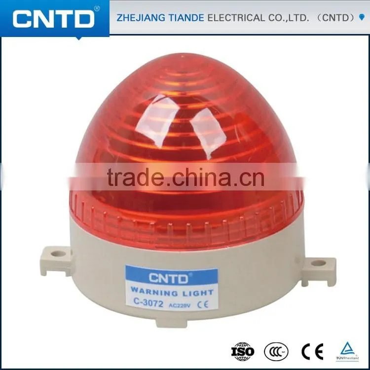 CNTD New arrived 12/24/220V Warning Light IP30 Blue Red Yellow Green LED Strobe Light C-3072