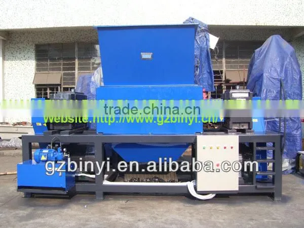 Plastic shredder grinder crusher machine / twin shaft shredder YMSC-13070D-2