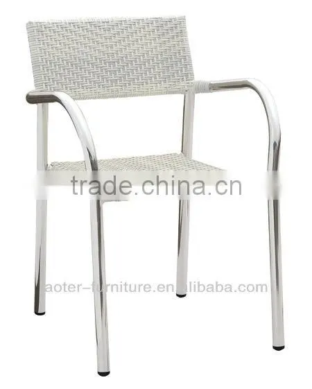White color rattan dining room chairs