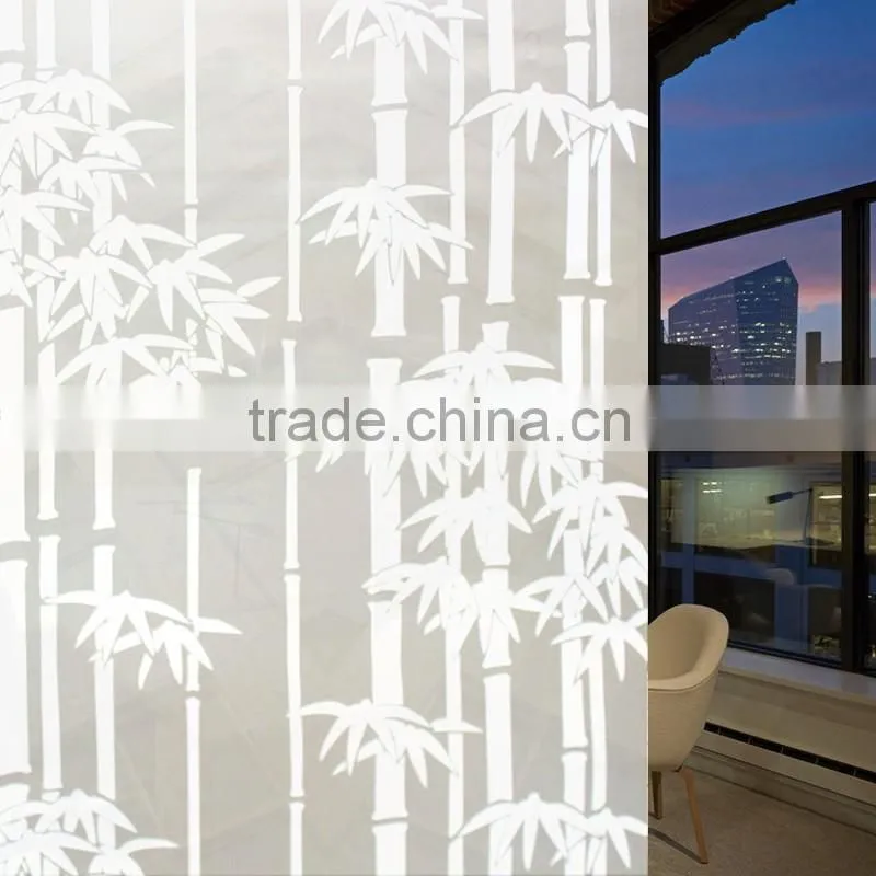 PVC decorative film for glass door and window,China Bamboo pattern decorative film for home and office