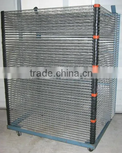 Screen printing drying racks