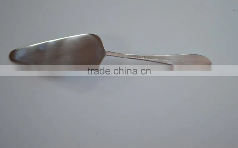 High-end grade stainless steel cake server with 24K golden plating