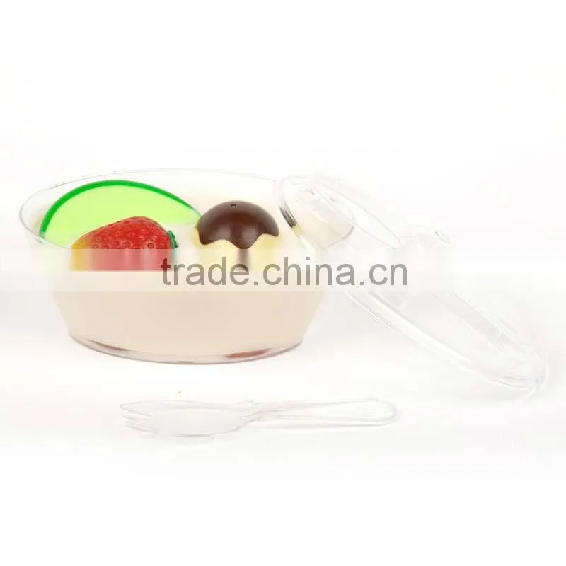 hot sale disposable plastic ice cream set