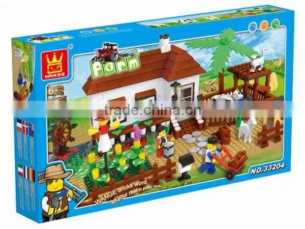 Good Quality Happy Farm Series Block Toy For Kids