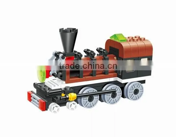 Education kids block set toys,plastic train block toys for boys