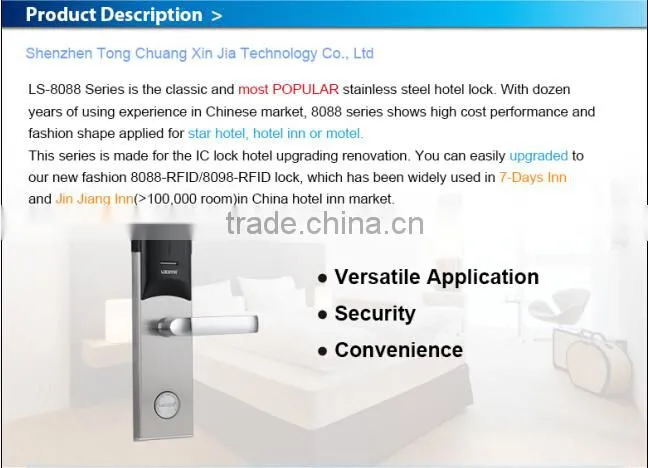 2015 Economic Durable Chain Hotel electronic lock system