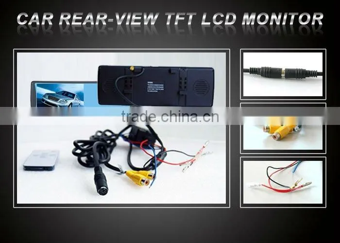 Suoer slim 1080p 7 inch hdmi inches tft lcd color monitor flush mount