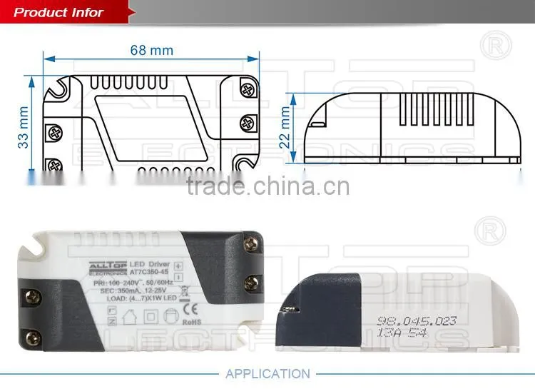 3 year warranty constant current 500ma 8w led bulb driver