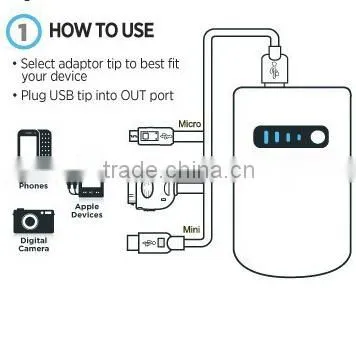 Best promotion gifts slim metal power bank charger 2600mah