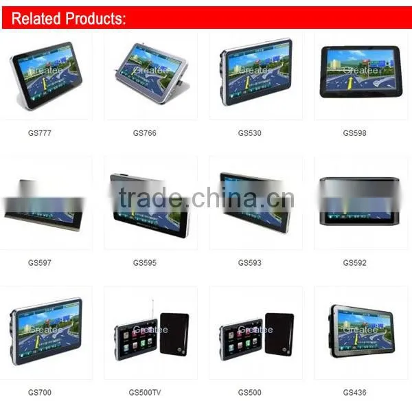 4.3 inch rearview mirror gps navigation system bluetooth avin fm