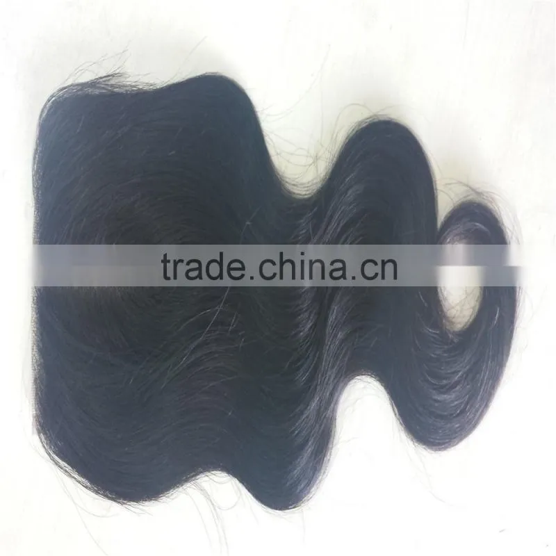 Alibaba express hair cheap body wave 100%peruvian virgin hair middle parting lace front closure