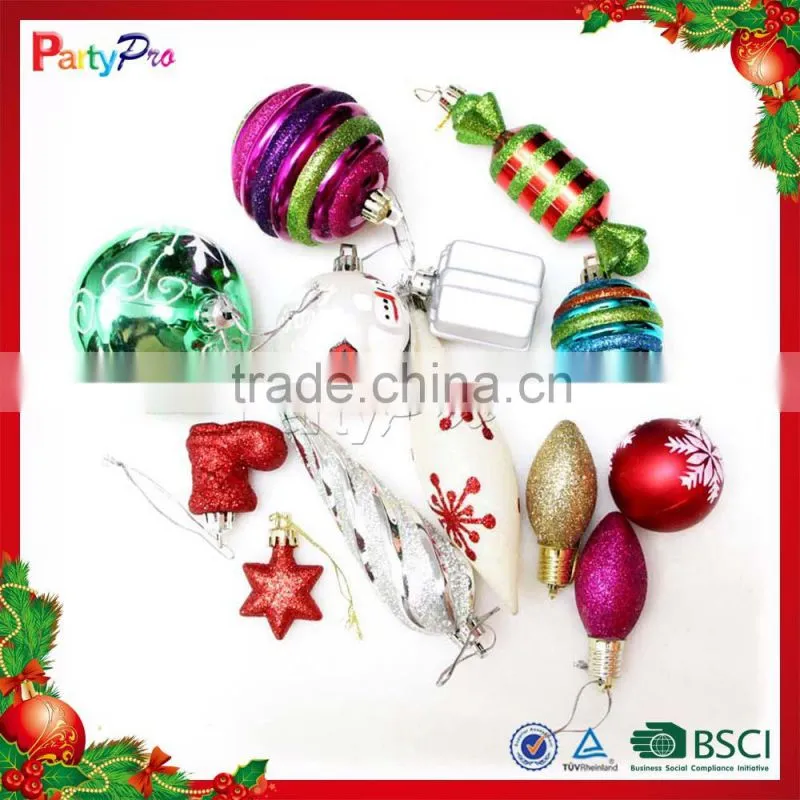 Partypro 2015 Wholesale Christmas Decorations Colorful Balls Printable Christmas Balls