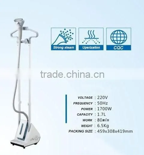 2016 NEW 1.7L 1700W 2016 most popular home appliance vertical standing garment steamer