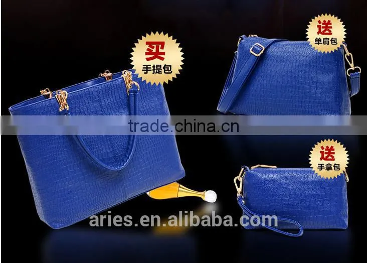 3pcs/set woman gender handbags ladies fashion restro shoulder bag sets