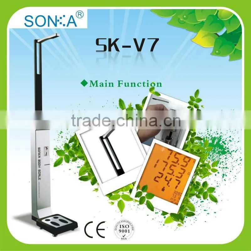 Latest SK-V7-001 Multi-functional Ultrasonic BMI Weight scale