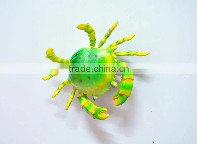 3 inch Pearl Powder Plastic Magnetic Crab, Wholesale Souvenirs