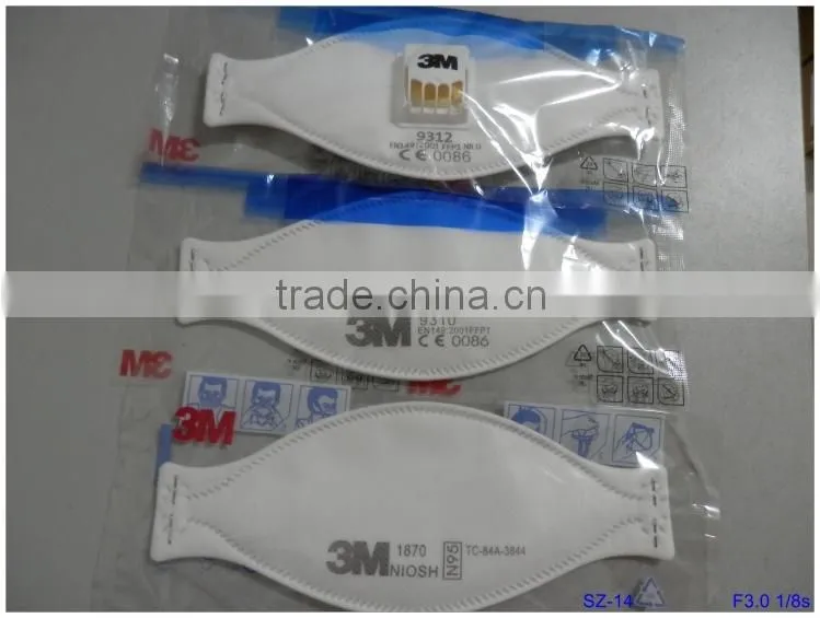 EN149:2001 FFP1 3m 9312 respirator mask, 3M FFP1 disposable face mask