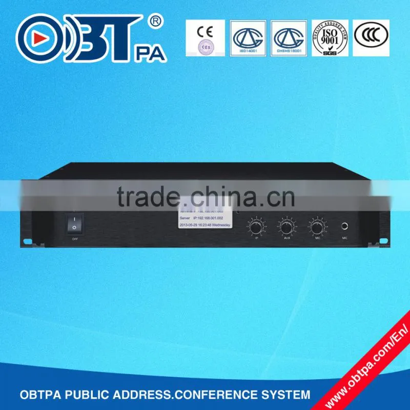 OBT-NP6060 digital ip network voltage amplifier for pa system