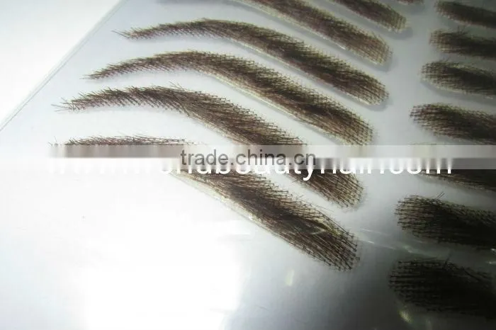eyebrow handtied 100% human hair eyebrow man style woman style customzed style makeup eyebrow