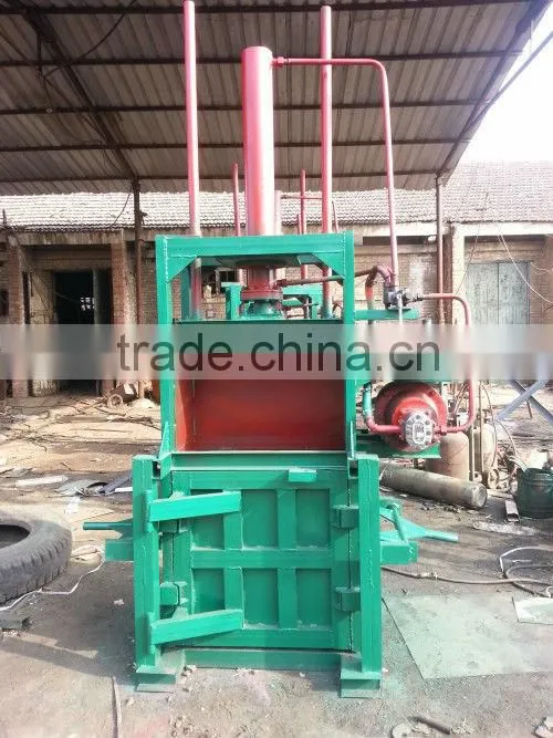 high speed hydraulic waste plastic battle baler machine