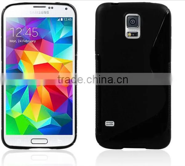 2014 colorful transparent tpu case for samsung galaxy s5,s line tpu case