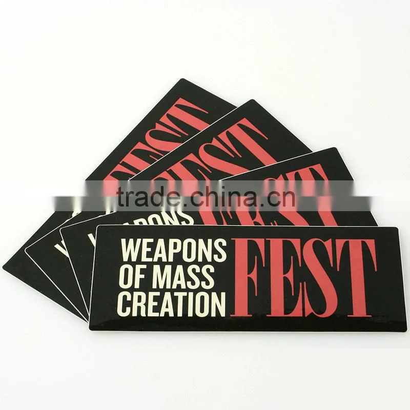 Quality Authentic Matt Lamination custom metal logo label vinyl sticker custom die cut sign stickers ---DH20509