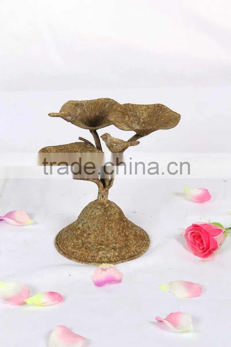 Wholesale handmade garden rustic metal bird feeder