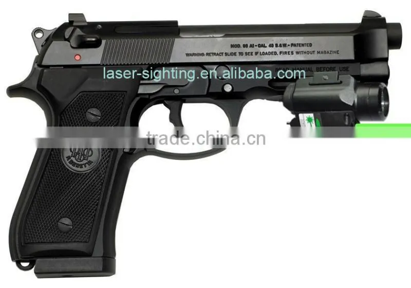 Tactical 300 Lumen LED Light plus green Laser Sight for gun