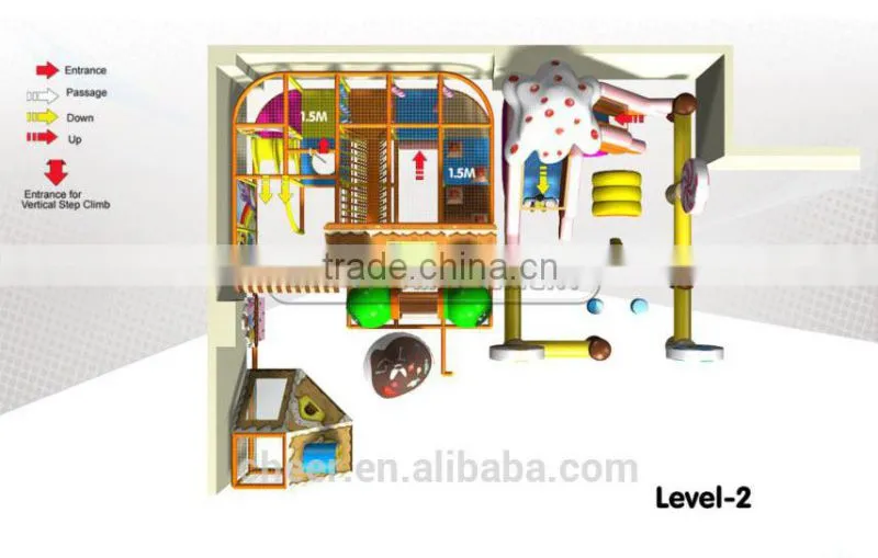 Cheer Amusement Candy Themed Children Amusement Park Toddler Soft Playground Equipment