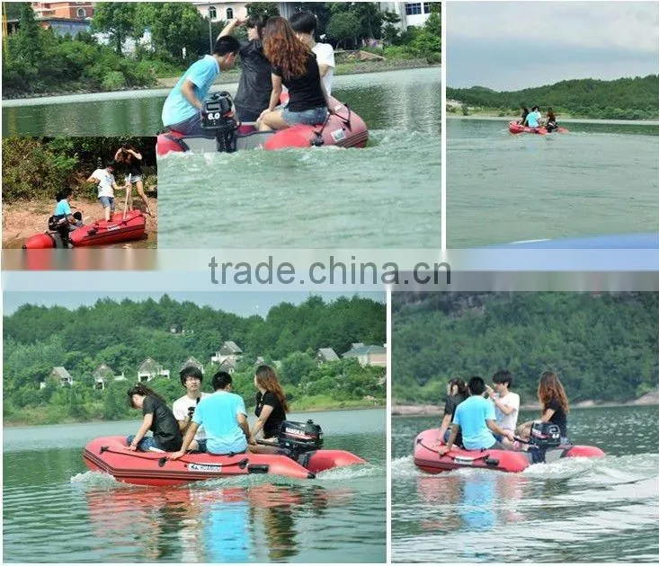(CE) PVC material optioanl floor color fold inflatable boat