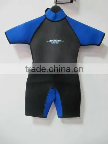 3mm Neoprene Back Zip Kids Shortie Wetsuit